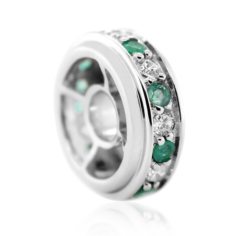 Colgante en plata con Esmeralda de Socoto (MONOSONO COLLECTION)