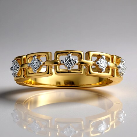 Anello in oro con Diamante SI1 (G) (Annette)
