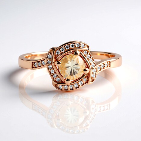 Anello in argento con Morganite