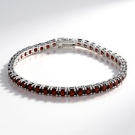 Bracelet en argent et Grenat