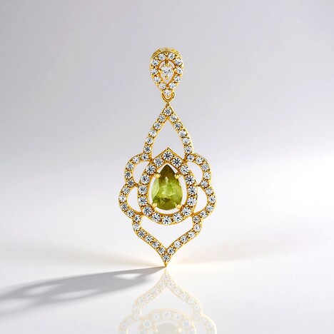 Pendentif en argent et Sphène