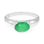 Anillo en plata con Esmeralda de Bahía