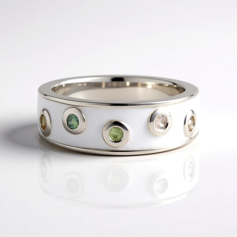 Bague en argent et Saphir