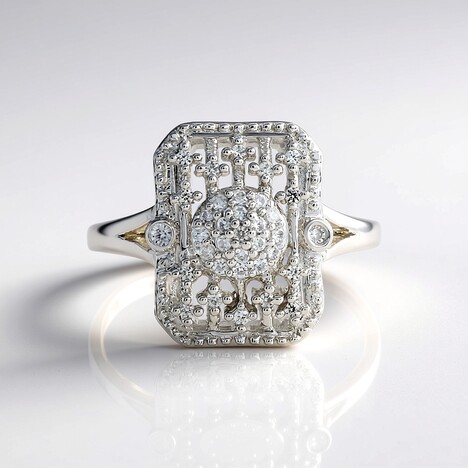 Anello in argento con Zircone