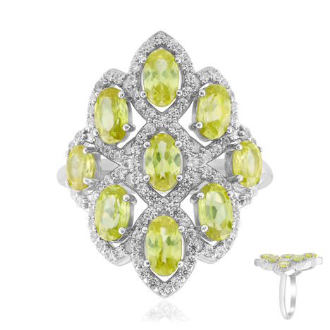Zilveren ring met Sfeenkristallen