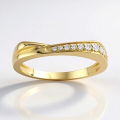 Anello in oro con Diamante SI2 (H) (de Melo Gold)