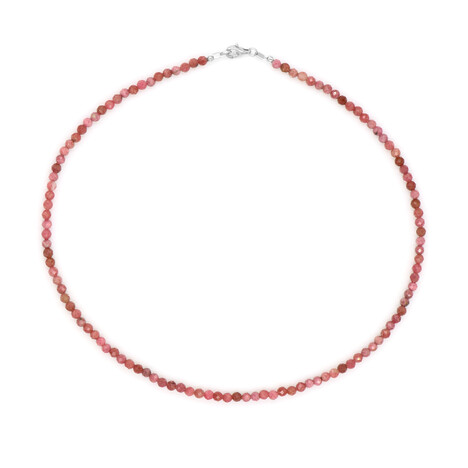 Collar en plata con Rodonita