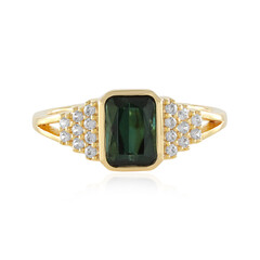 Benedito Green Tourmaline Silver Ring