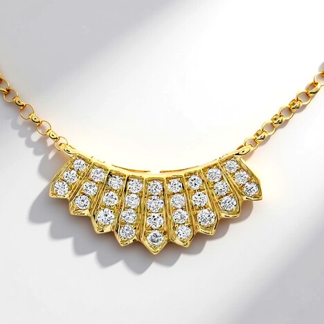 Collana in oro con Diamante SI1 (H)