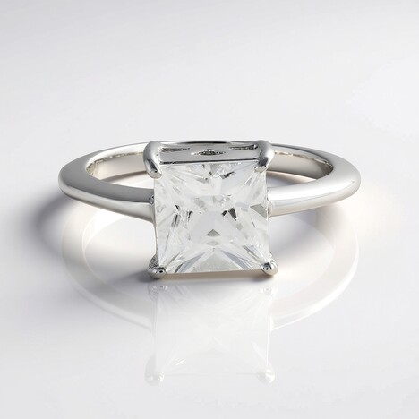Anello in argento con Zircone