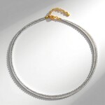 Collana in argento con Topazio Bianco