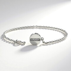 Bracciale in argento con Diamante SI1 (G) (Annette)