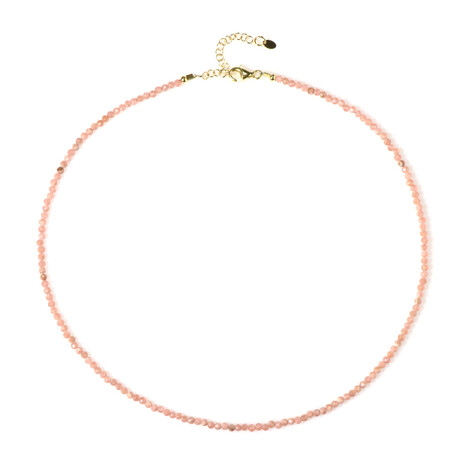 Rhodochrosit-Silberhalskette