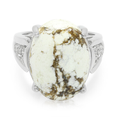 Anello in argento con Magnesite