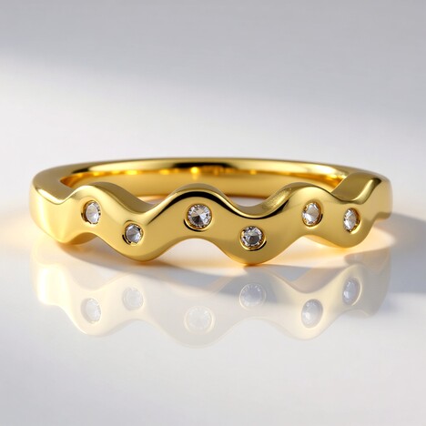 Anello in argento con Diamante I2 (I)