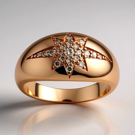 Anello in oro con Diamante Rose de France SI1 di Argyle (Annette)