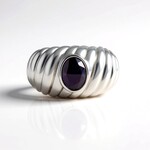Anello in argento con Opale Mezezo (MONOSONO COLLECTION)