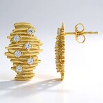 Orecchini in argento con Zircone (MONOSONO COLLECTION)