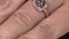 Gouden ring met een AAA Morganiet