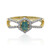 18K Grandidierite Gold Ring (AMAYANI)
