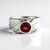 Anello in argento con Granato Mozambico (de Melo Essence)