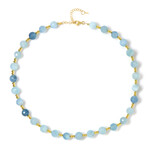 Collar en plata con Aguamarina de Brasil