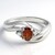 Anello in argento con Granato Malaya