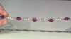 Bracelet en argent et Grenat magenta (Gems en Vogue)