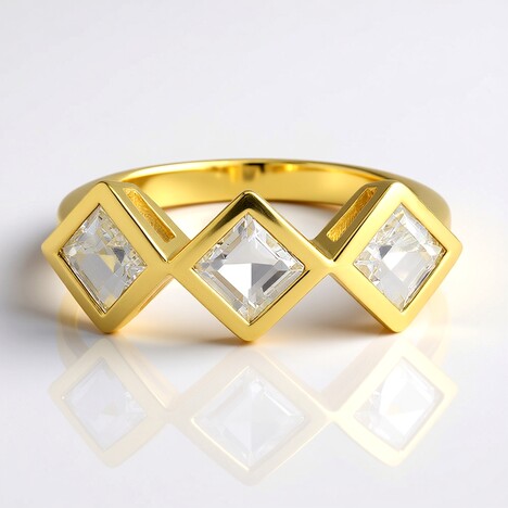 Anello in argento con Topazio Bianco (MONOSONO COLLECTION)