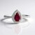 Bague en argent et Rubis de Madagascar