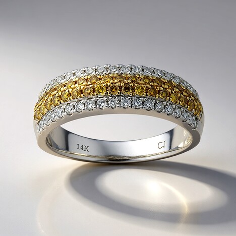 Anello in oro con Diamante Fancy SI2 (CIRARI)
