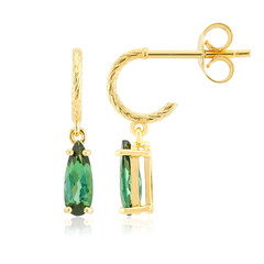 Indicolite Silver Earrings (Adela Silber)