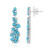Zilveren oorbellen met Sleeping Beauty Turkooisen (Dallas Prince Designs)