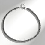 Collana in argento con Ematite Argentata