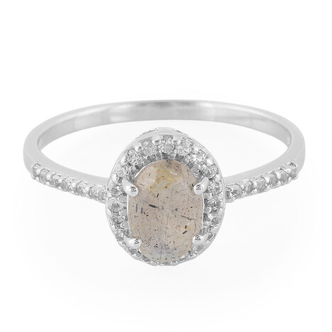 Anello in argento con Labradorite