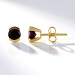 Orecchini in argento con Rodolite Lampone