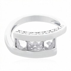 Anillo en plata con Cuarzo blanco