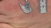 Colgante en plata con Topacio azul suizo
