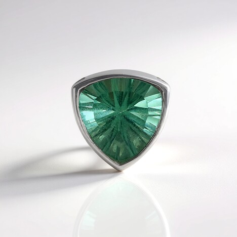 Ciondolo in argento con Fluorite Verde
