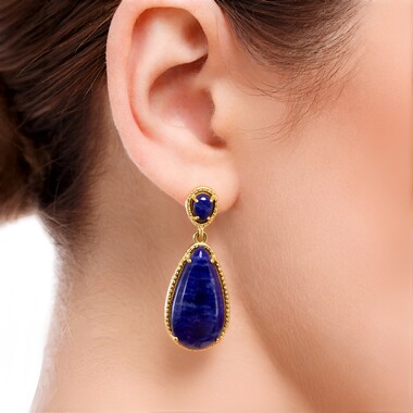 Orecchini in argento con Sodalite