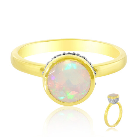 Bague en argent et Opale Welo