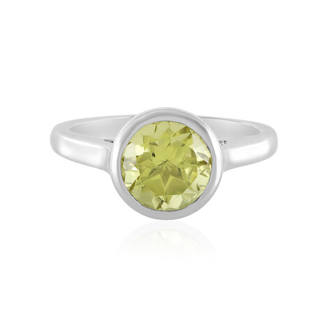 Ouro Verde-Quarz-Silberring