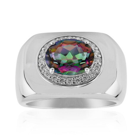 Mystic Quartz Silver Ring