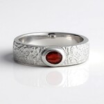 Anello in argento con Rubino Tanzania