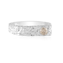Anillo en plata con Diamante champán I2 (de Melo Essence)
