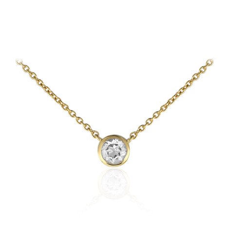 Collier en argent et Topaze blanche