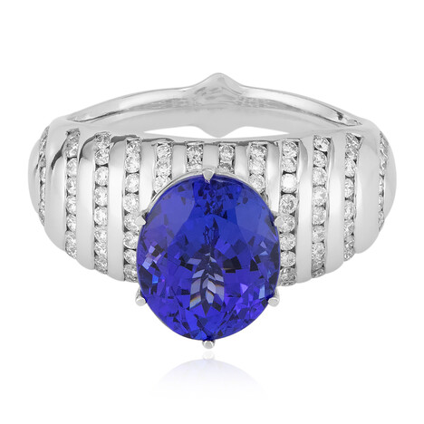 Anello in oro con Tanzanite AAA (de Melo)