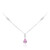 Pinkfarbener Saphir-Goldhalskette (CIRARI)