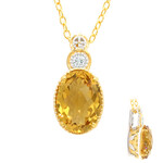 Citrin-Silberhalskette (Gems en Vogue)