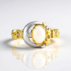 Anello in argento con Opale di Welo